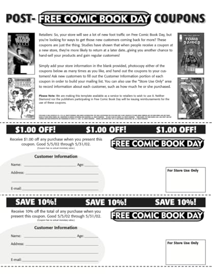Coupons we provided to stores. The idea was that newcomers would be enticed to come back.