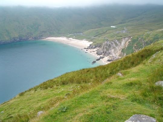 Picture of Keem Bay beach on Achill Island. 