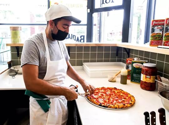 Chef Ryan Baddeley at Pizzeria Badiali. Photo by Aaron Wynia.