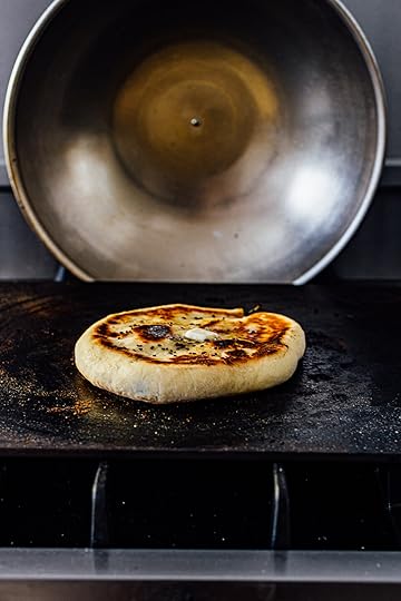 spinach, miso, mozzarella naan | Nik Sharma