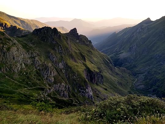 View from near the Port de Marterat down the Ossèse valley