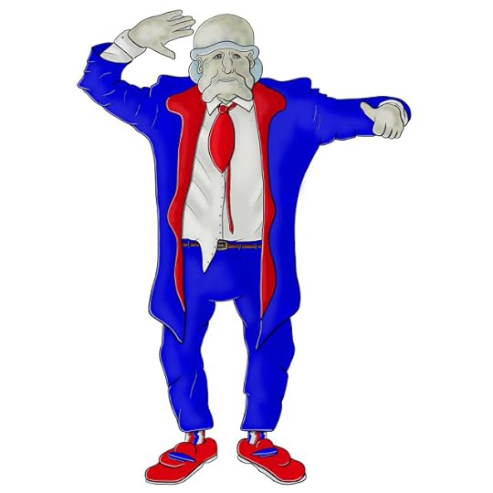 Boronymous Jubbly in patriotic suit