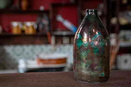 Raku Pottery Vase - Shangri-la