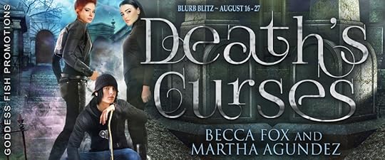 Goddess Fish book tour banner for Death's Curses