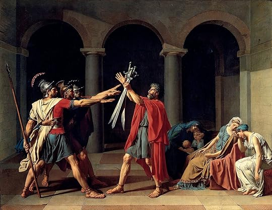 Oath of the Horatii, by Jaques-Louis David, 1784