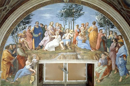 The Parnassus fresco, by Raphael, 1509-11