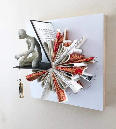 Book sculpture by Daniel Lai