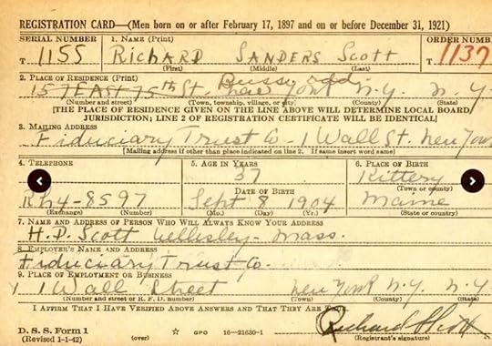 Richard Sanders Scott 1904 - 1942