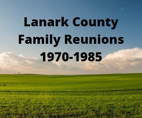 Lanark County Family Reunions