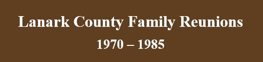 Lanark County Family Reunions banner