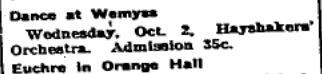Wemyss orange hall