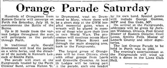 orange parade 1971