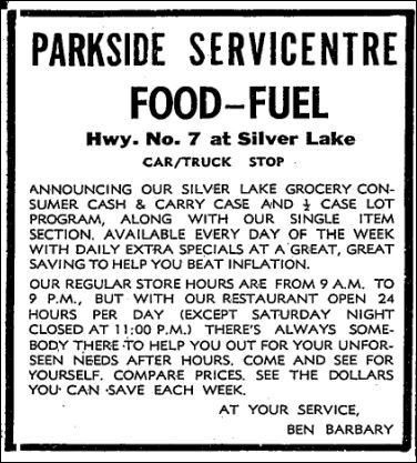 Parkside Service June 5 1975