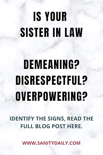 How to deal with a biased sister in law