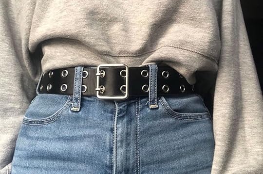 comfortable travel clothes Women bouble grommet belt