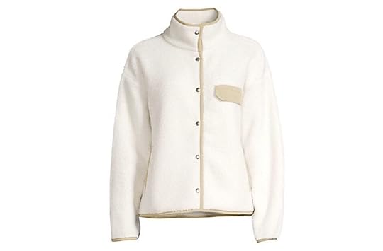 comfortable travel clothes Women North Face fleece jacket