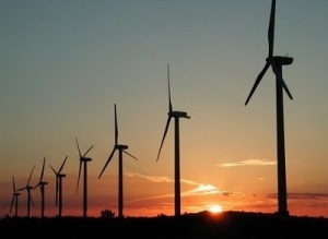 Today, the wind provides power in Egypt; this is the Zafarana wind farm