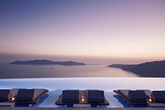 European beach clubs cavo tago santorini italy