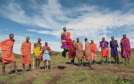 Masai,Mara,,Kenya,-,December,2:,Unidentified,Masai,Warriors,Dance