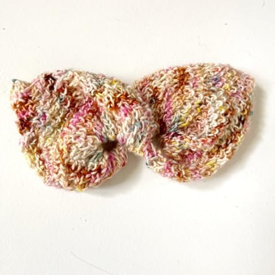 2-square Seed Stitch Scrunchie | Knitting