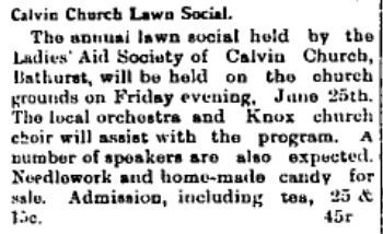 Calvin Church lawn social June 25 1915 p 5