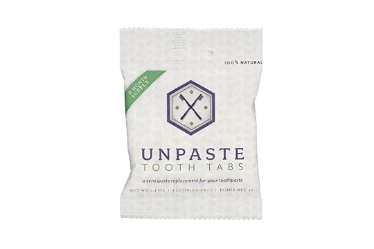 eco friendly toiletries unpaste tooth tabs