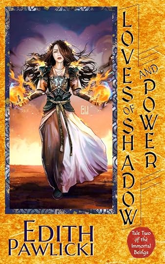 an orange-yellow cover featuring an armored woman holding fireballs