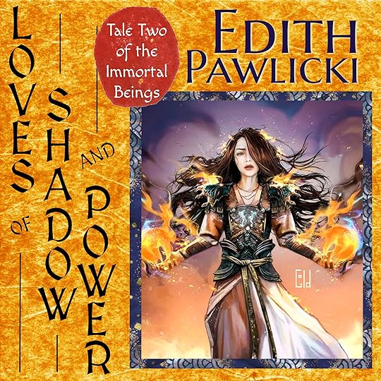 an orange-yellow cover featuring an armored woman holding fireballs