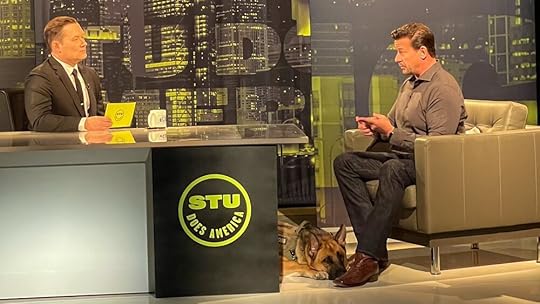 Spencer Coursen (with his service dog, Ronin) on Stu Does America