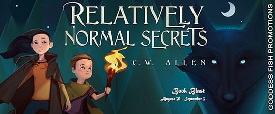 Goddess Fish book tour banner for Relatively Normal Secrets