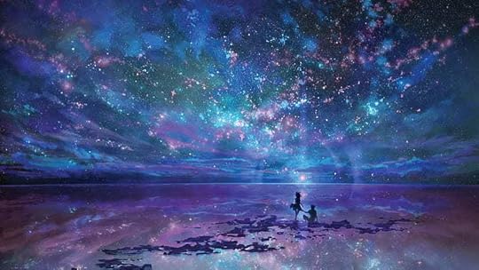 HD wallpaper: fantasy art, water, anime, sky, night sky, stars | Wallpaper Flare