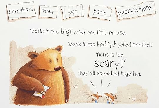 From Boris Starts School by Carrie Weston, ill. by Tim Warnes (Oxford University Press 2012) | Illustration © 2007 by Tim Warnes | (Originally published as Oh, Boris!)