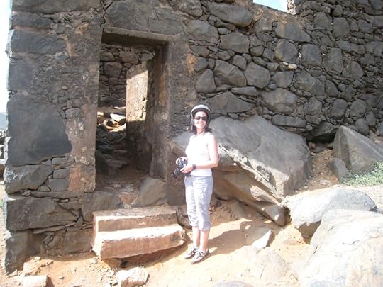 Melissa taking photos on ATV tour toward Conchi Natural Pool.