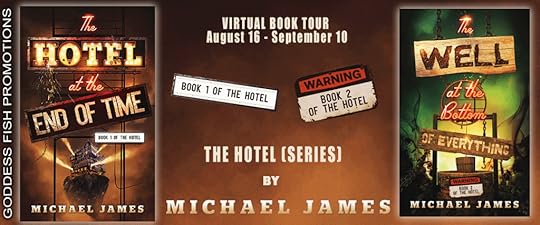 Goddess Fish book tour banner for The Hotel Series