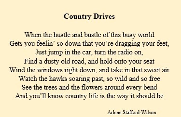 Country Drives poem