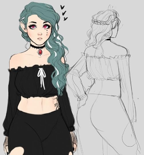 dreamer ✨ on Twitter: "i redrew a sorta? old vampire oc, yay, her name is juliet… "