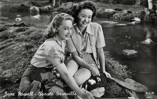 Jane Powell and Bonita Granville in Song of the Open Road (1944)