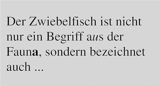 Пример пляшущего текста, который типографы называли луковой рыбой