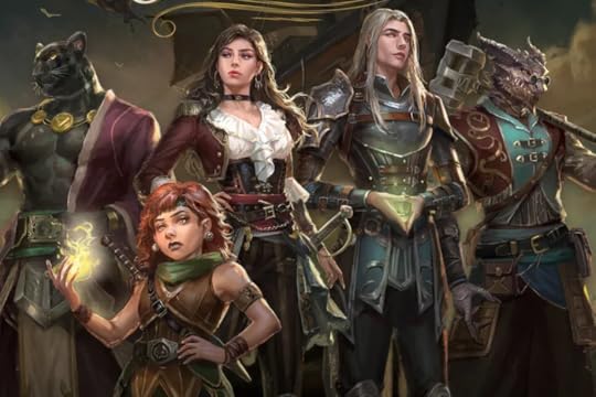 The average party isn’t average in abarax - Skyraiders of Abarax Splash Art by Maerel Hibata