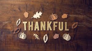 thankful in wooden letters