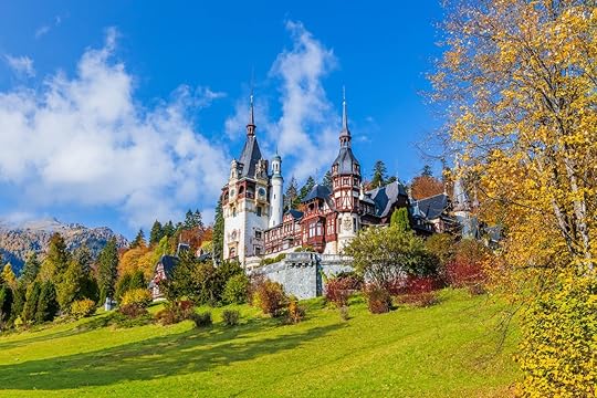 gay friendly places eastern europe Peles castle in autumn. Sinaia, Prahova county, Romania.