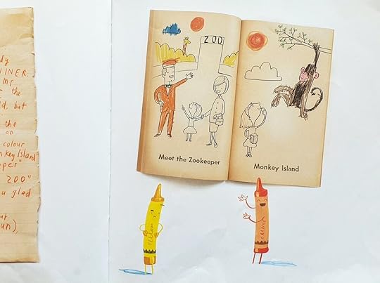 From The Day the Crayons Quit by Drew Daywalt, illustrated by Oliver Jeffers (HarperCollins, 2013) | Illustration © 2013 by Oliver Jeffers