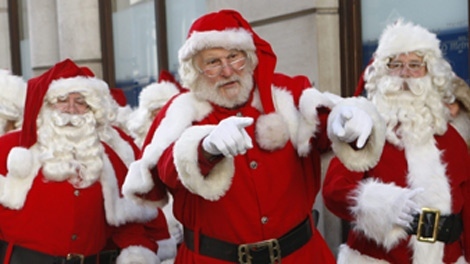 Santas prepared for holiday photo ops during flu season | CTV News
