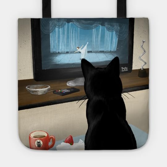 Watching TV - Cat - Tote | TeePublic