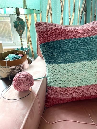 Tunisian Crochet Pillow by Vickie Howell