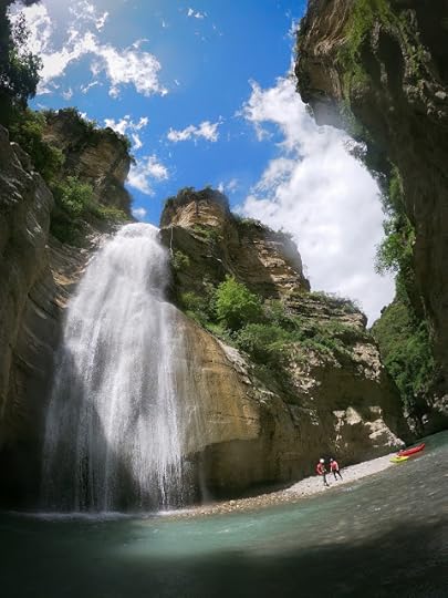 Lunch break by the Love Waterfall, Osumi River, Albania