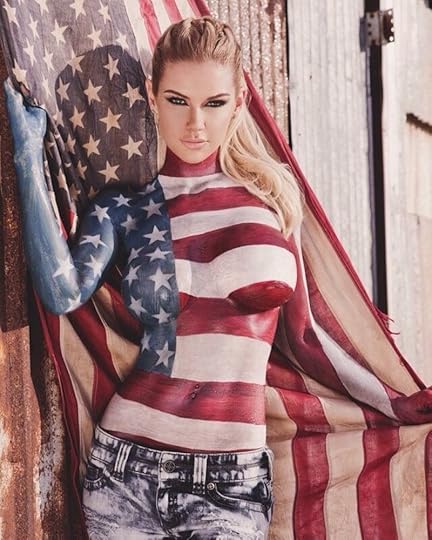 body art American flag