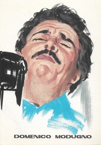 Domenico Modugno, portrait by F. Picchioni