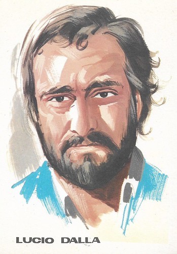 Lucio Dalla, portrait by F. Picchioni