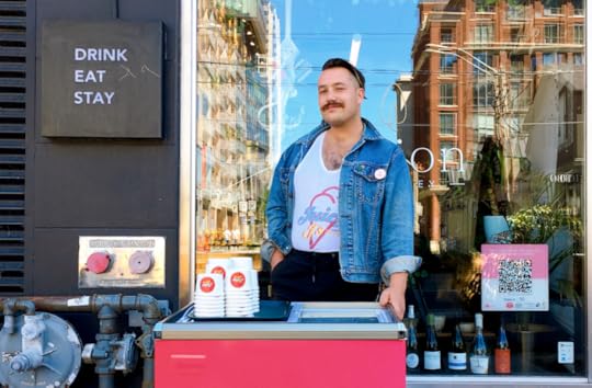 James Pottie serving scoops and vibes on Queen West.